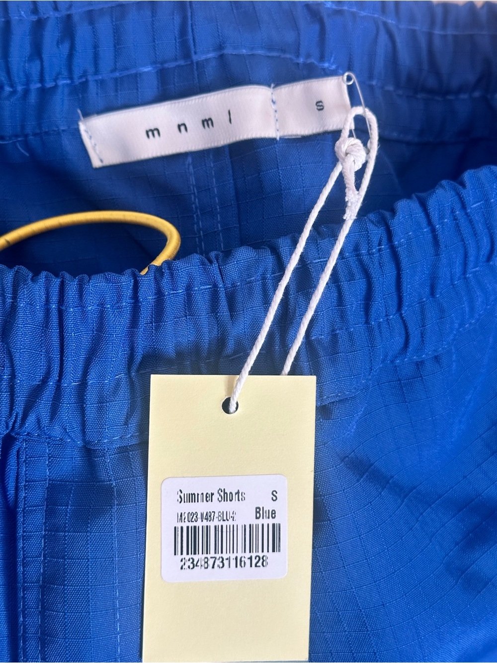 MNML Blue Ripstop Summer Shorts - Picture 6 of 8